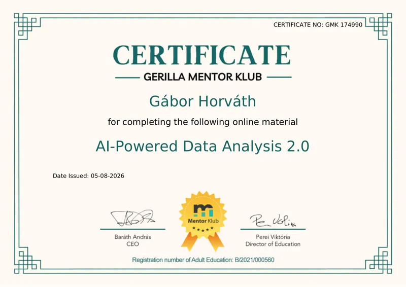 Gerilla Mentor Klub – AI-Powered Data Analysis 2.0