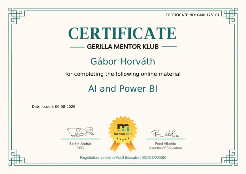 Gerilla Mentor Klub – AI and Power BI