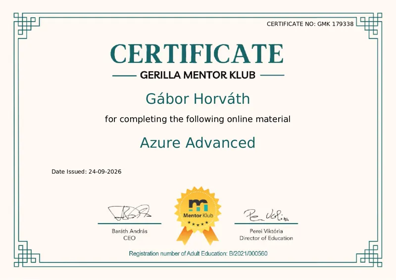 Gerilla Mentor Klub – Azure Advanced