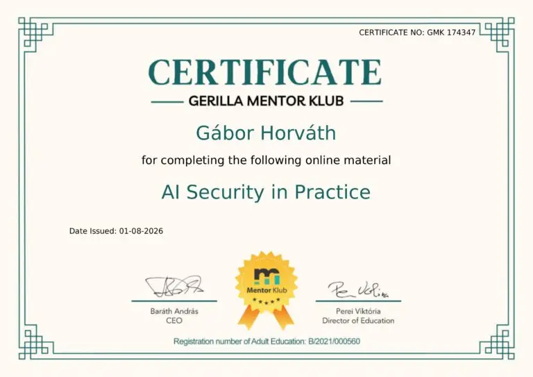 Gerilla Mentor Klub – AI Security in Practice